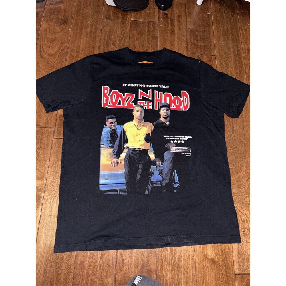 BOYZ N THE HOOD T-Shirt Mens Sz‎ XL Black Film Inspired Shoe Palace Orange Label
